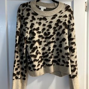 H&M animal print sweater